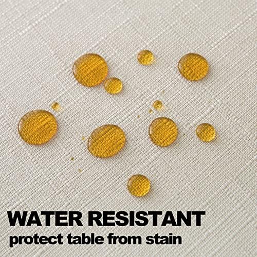 NLMUVW Linen Table Cover 54x78 Inch Rustic Water Resistant