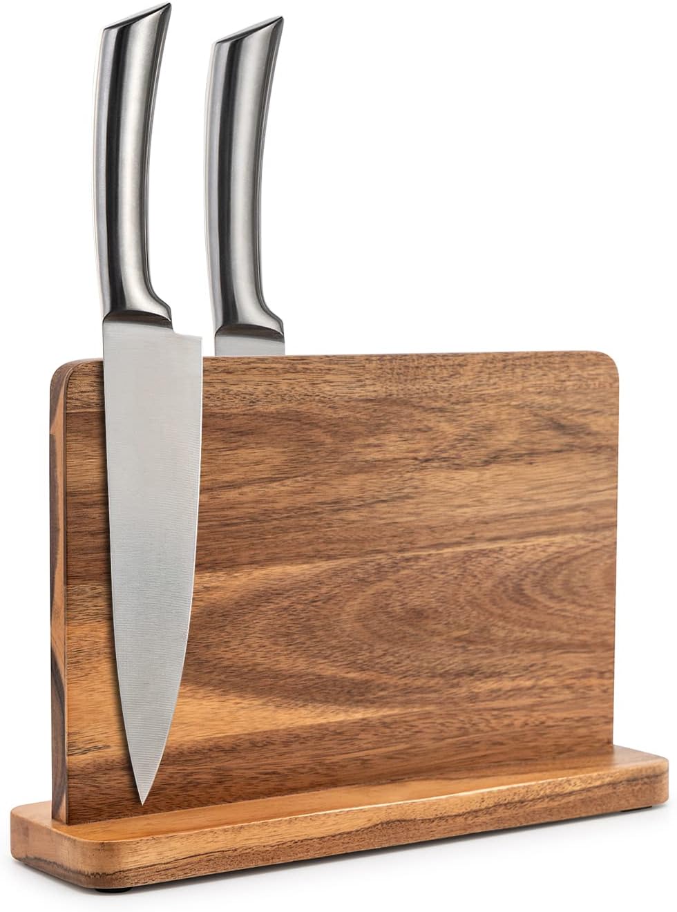 Magnetic Acacia Knife Block