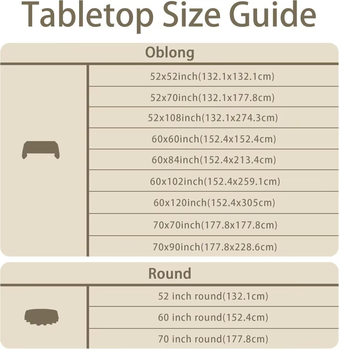 60x102 Linen Tablecloth - Water Resistant