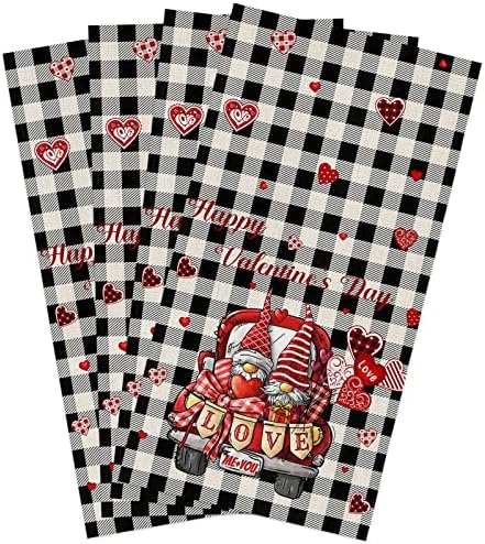 Vivid Plaid Gnomes Kitchen Towels for Modern Living Spaces