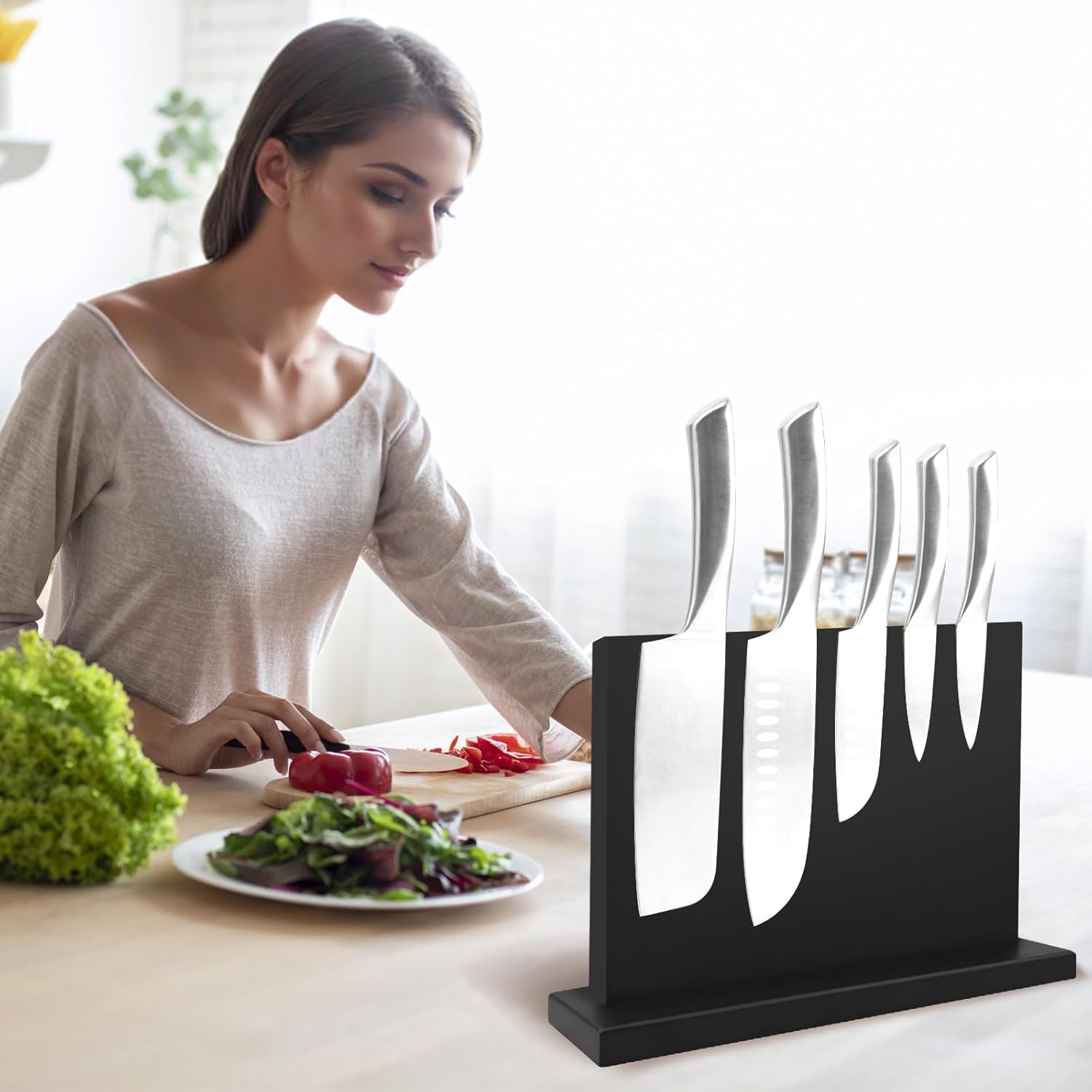 Black Magnetic Knife Holder