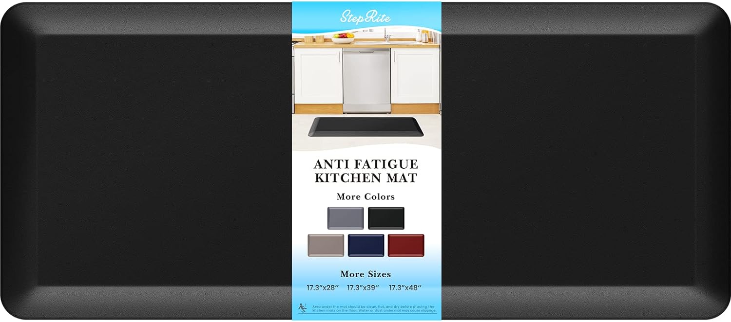 StepRite 45 inch thick anti-fatigue kitchen mat waterproof safe