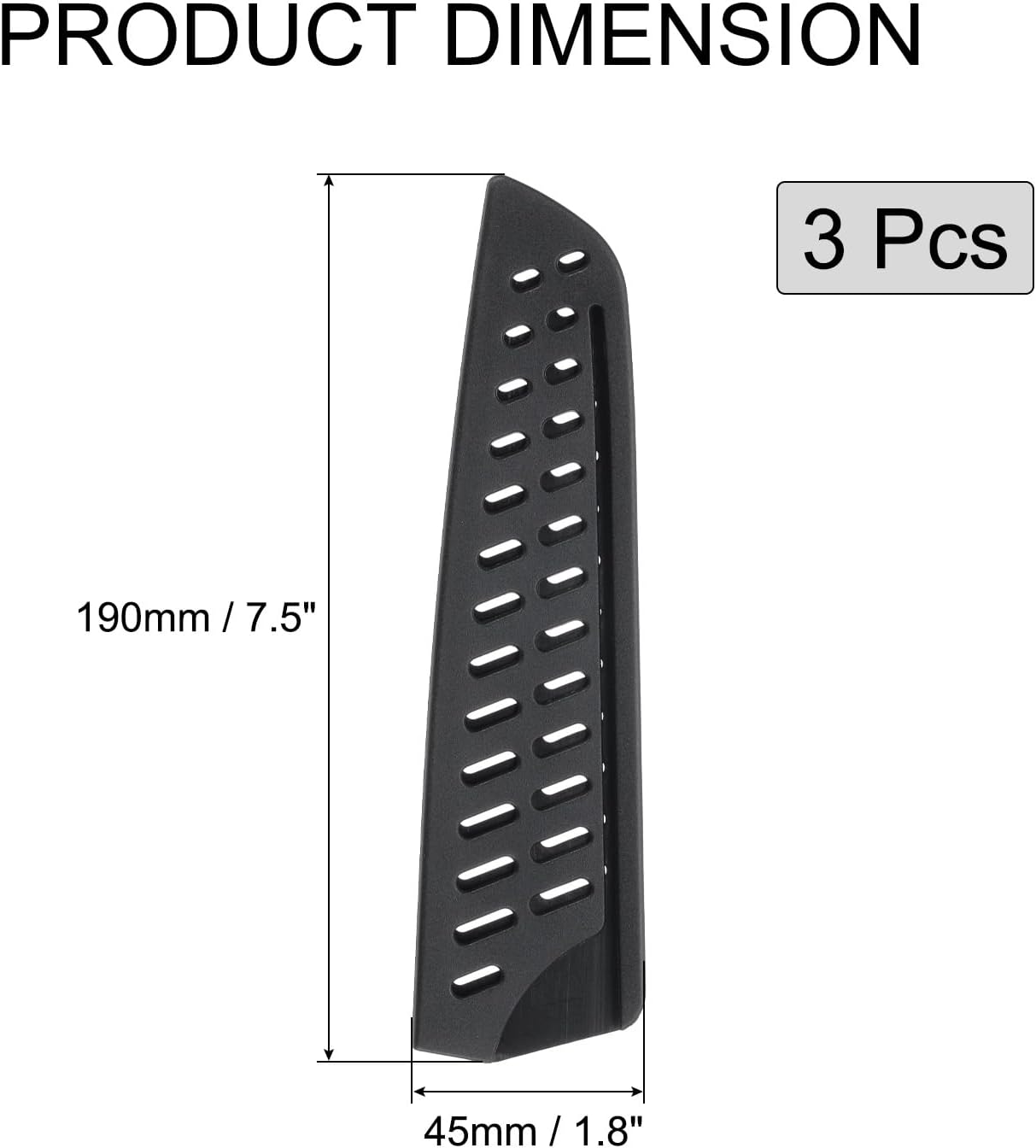 3-Piece Wooden Knife Covers SetProtective Durable Kitchen Knives Protector