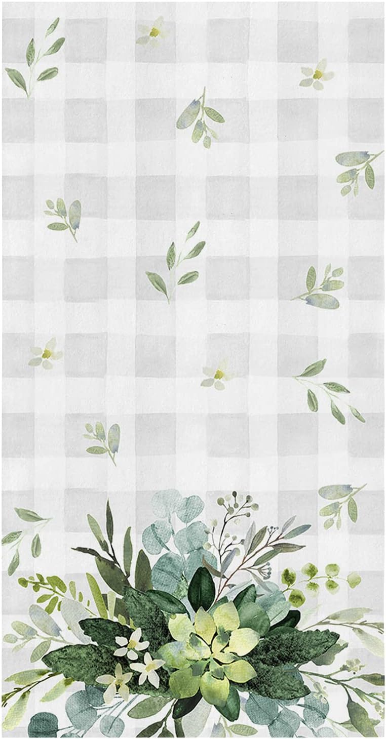 ZOE GARDEN - Floral Eucalyptus Kitchen Towels 18x28