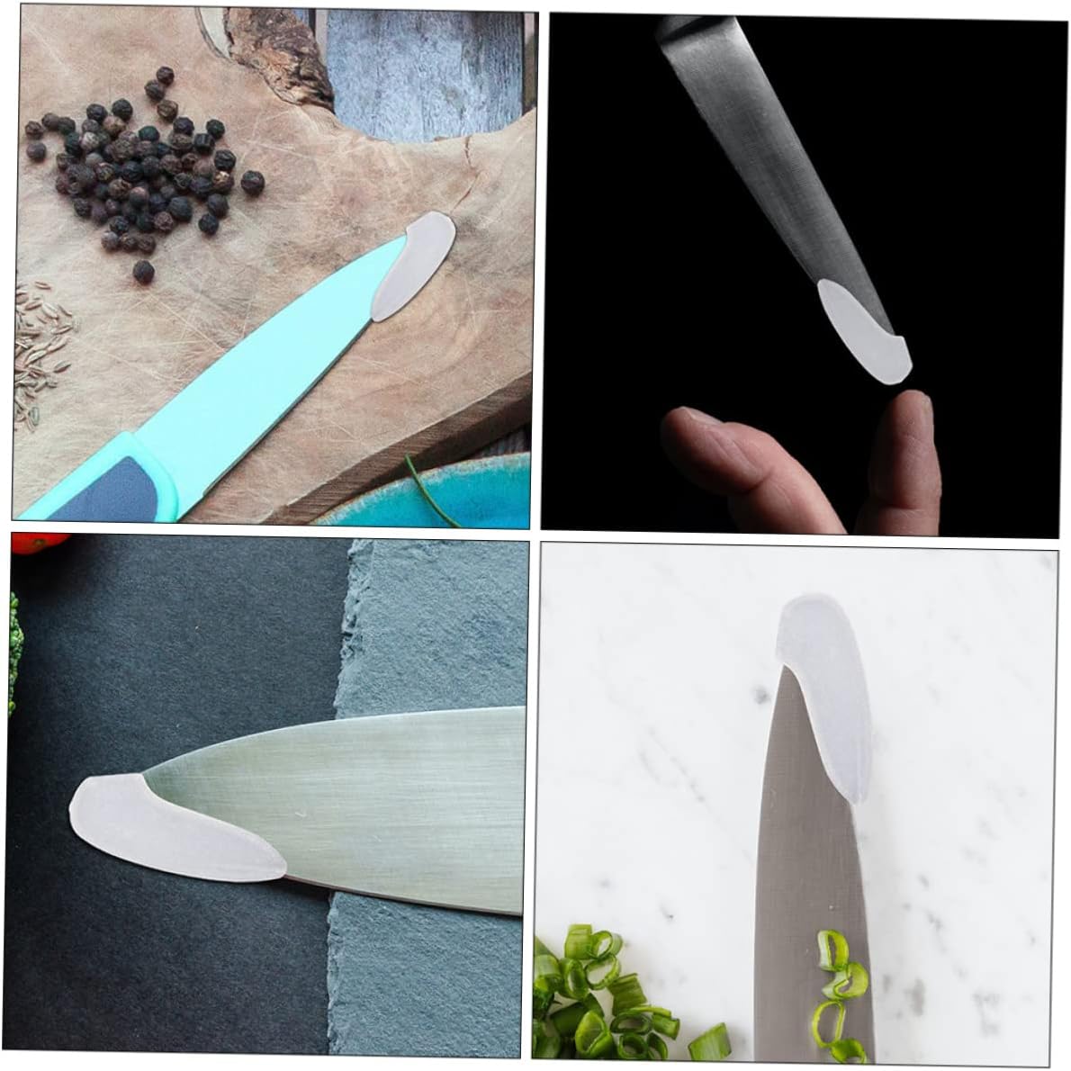 25-Piece Knives Tip Protectors CRILSTYLEO Plastic White Kitchen Savings