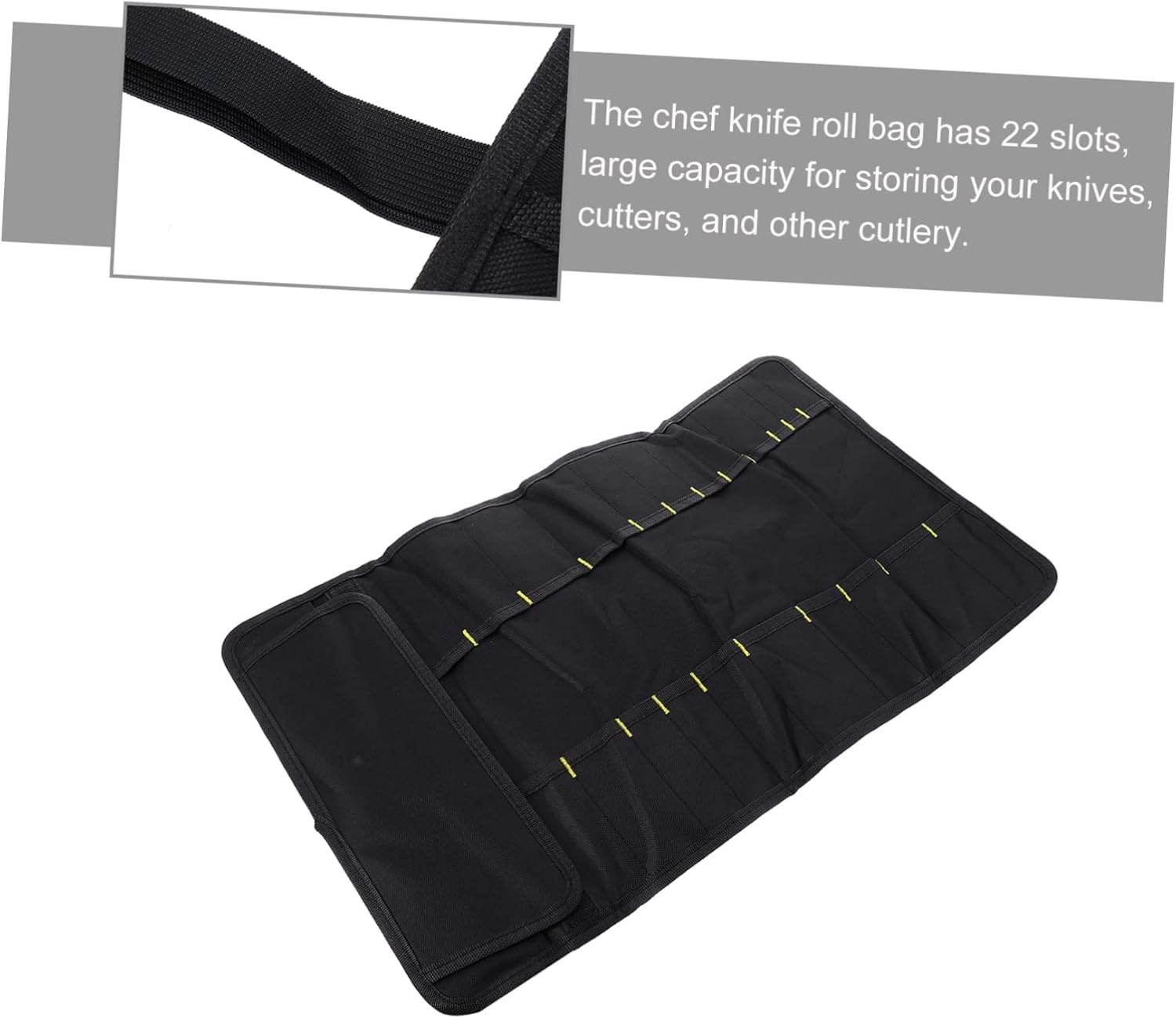 VOSAREA 1pc 22 Slot Knife Bag Organizer for Cooking and Dinning