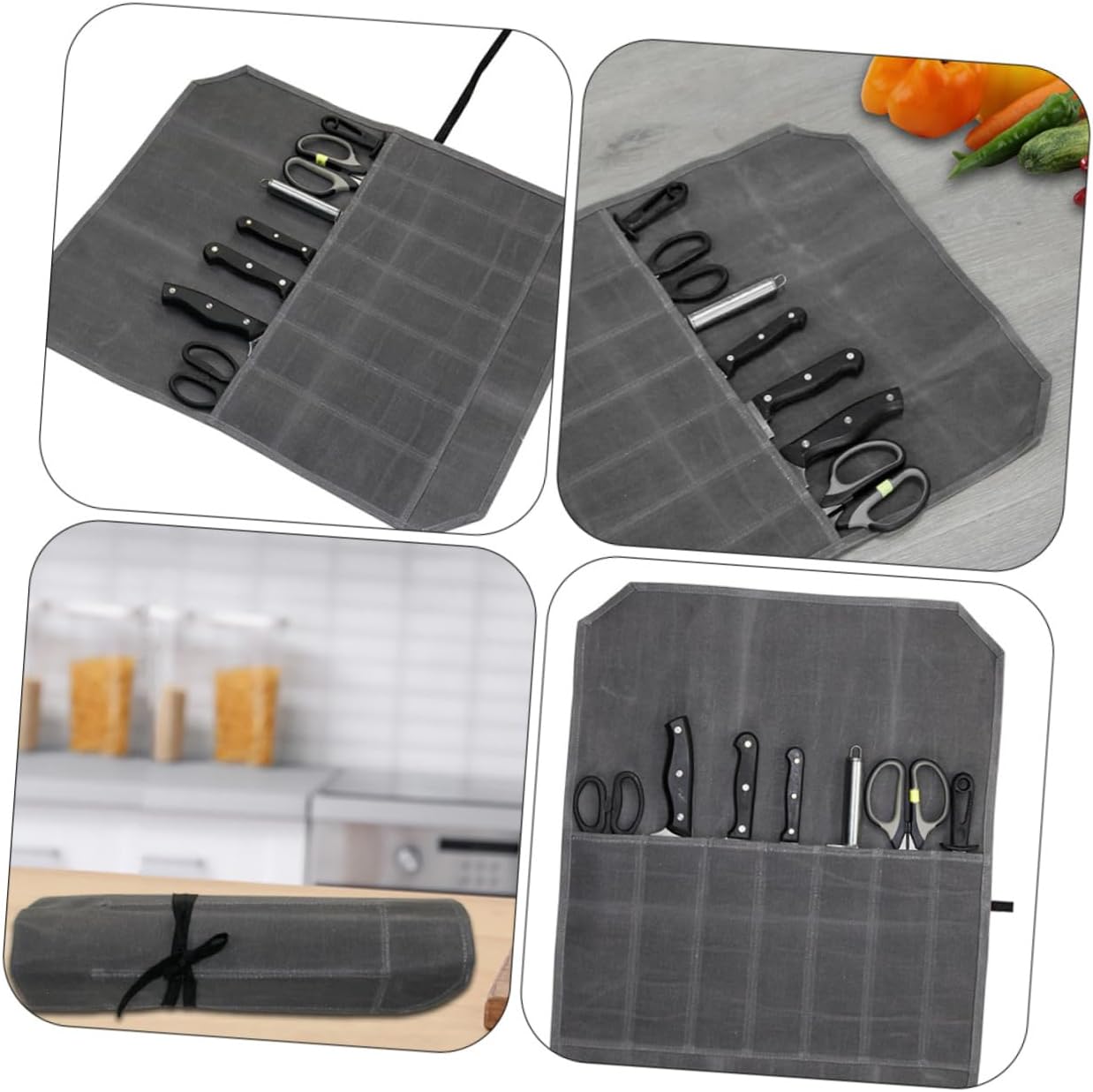CIYODO Slim Durable Chefs Knife Storage Pouch for Folding Kitchen Pouches