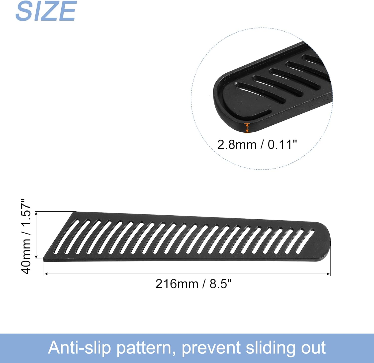 Protect Your Knives with 4-Piece Durable Black Edge Guards
