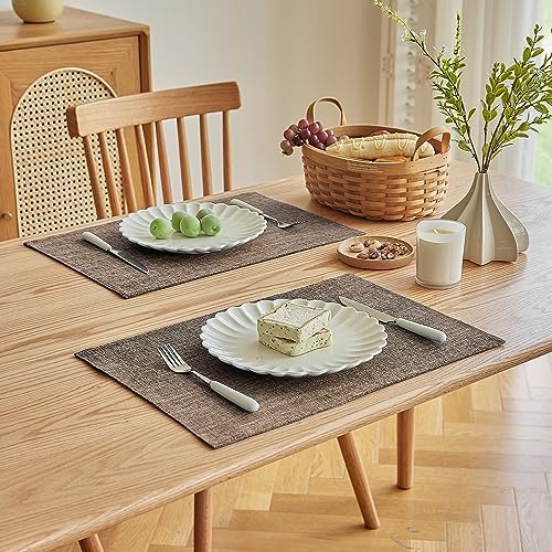 Bespoke Faux Linen Placemats for Durable Dining