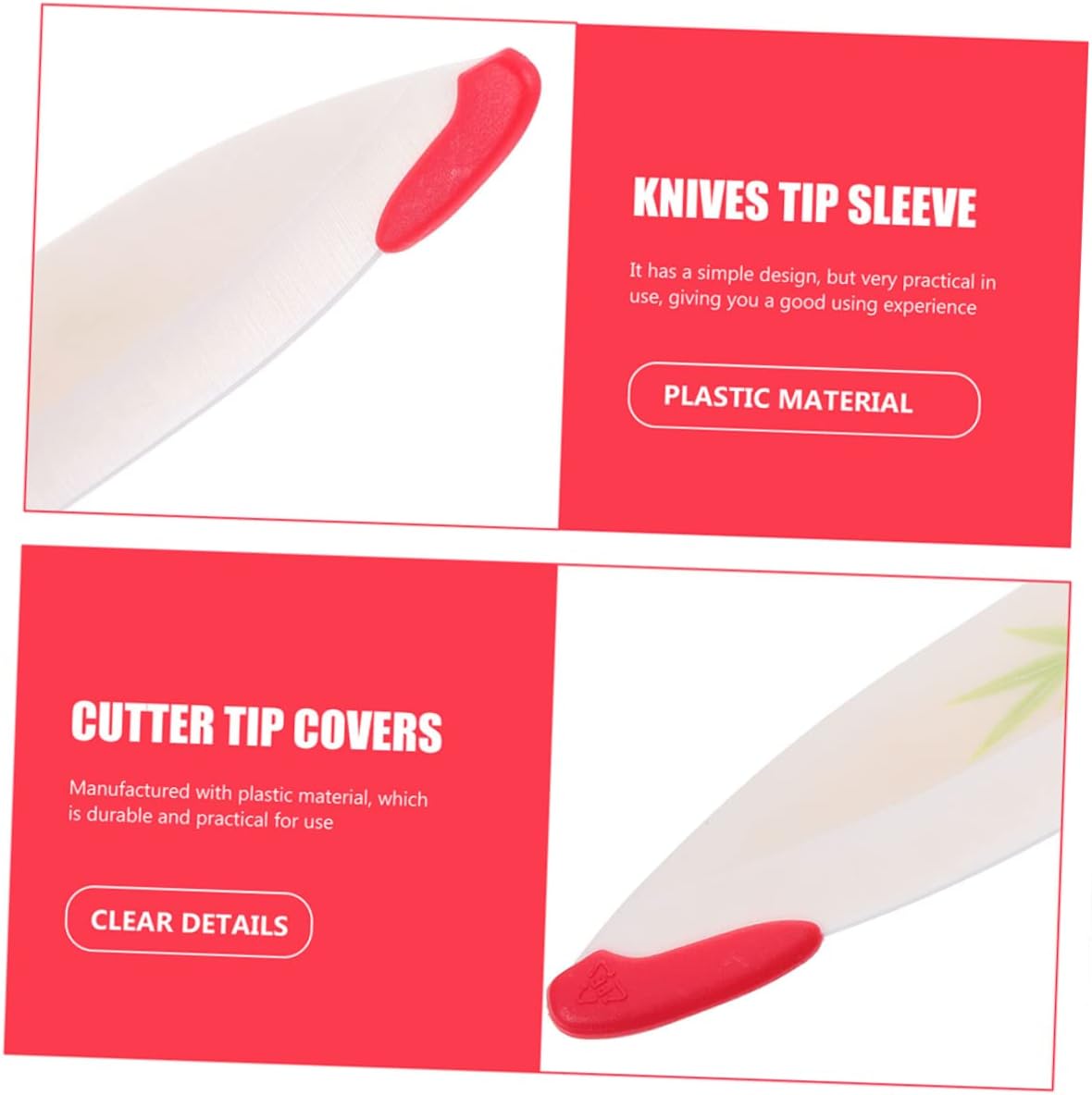 40-Piece Plastic Knife Tip Covers - Safe Protection for Your Knives
