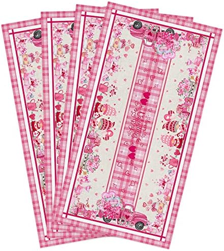 Pink Gnomes Microfiber Kitchen Towels Set