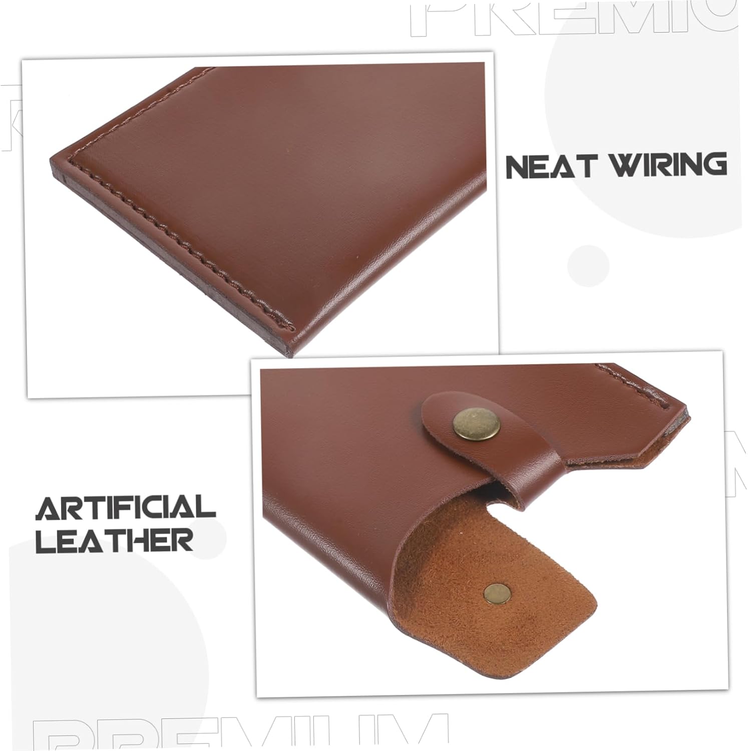 Kitchen Knife Artificial Leather Case Cutter Holder