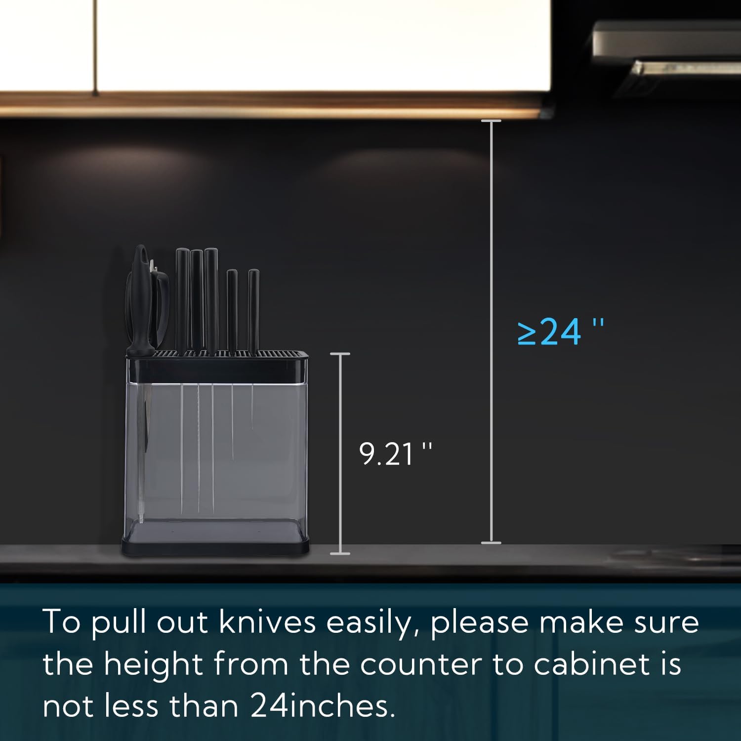 KITCHENDAO XL Universal Knife Block Holder