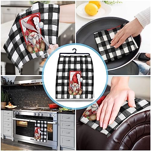 ZOE GARDEN Christmas Gnomes Kitchen Towels