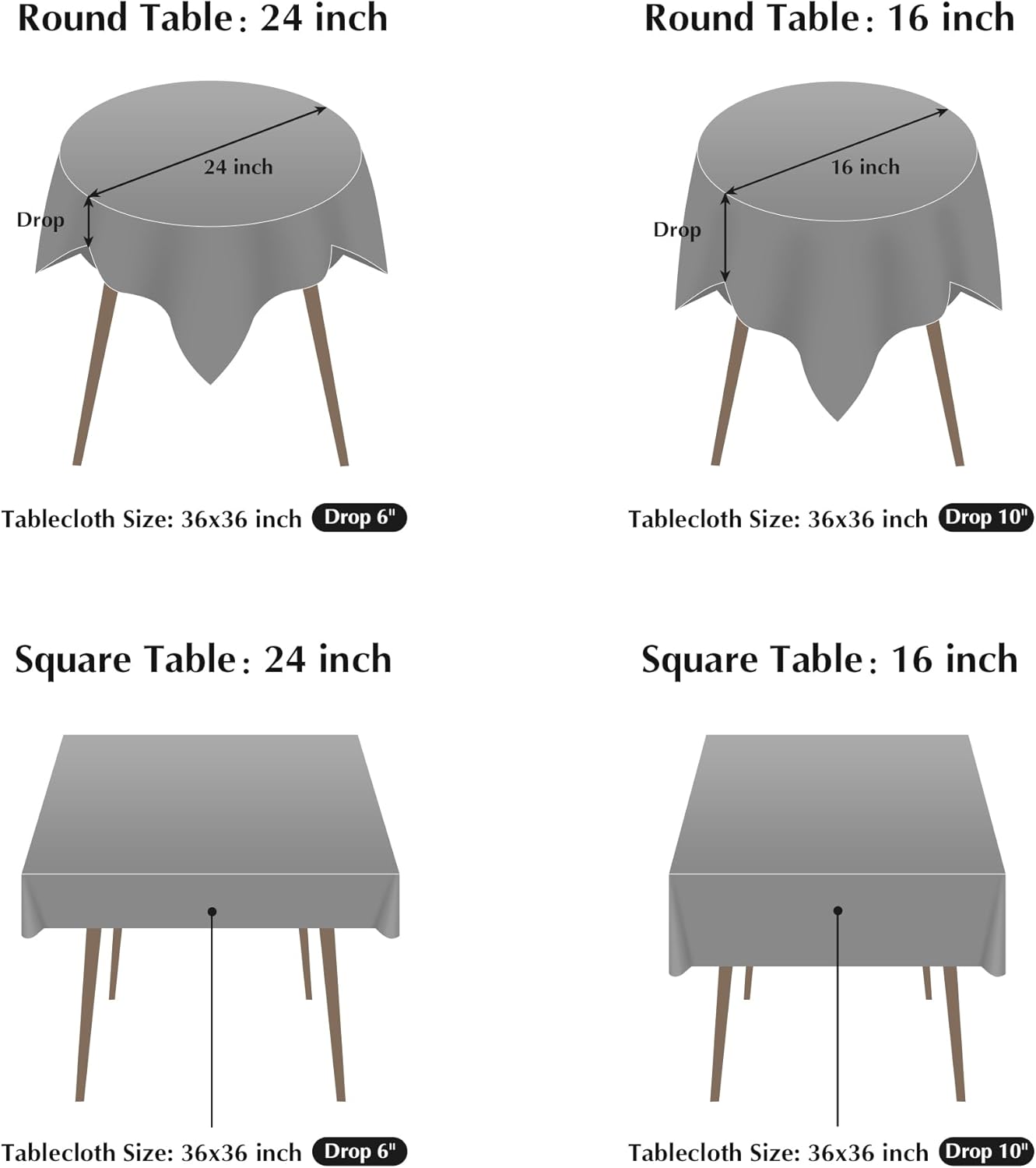 Eliminating Timeefficient DesignSmall Compact Tablecloth