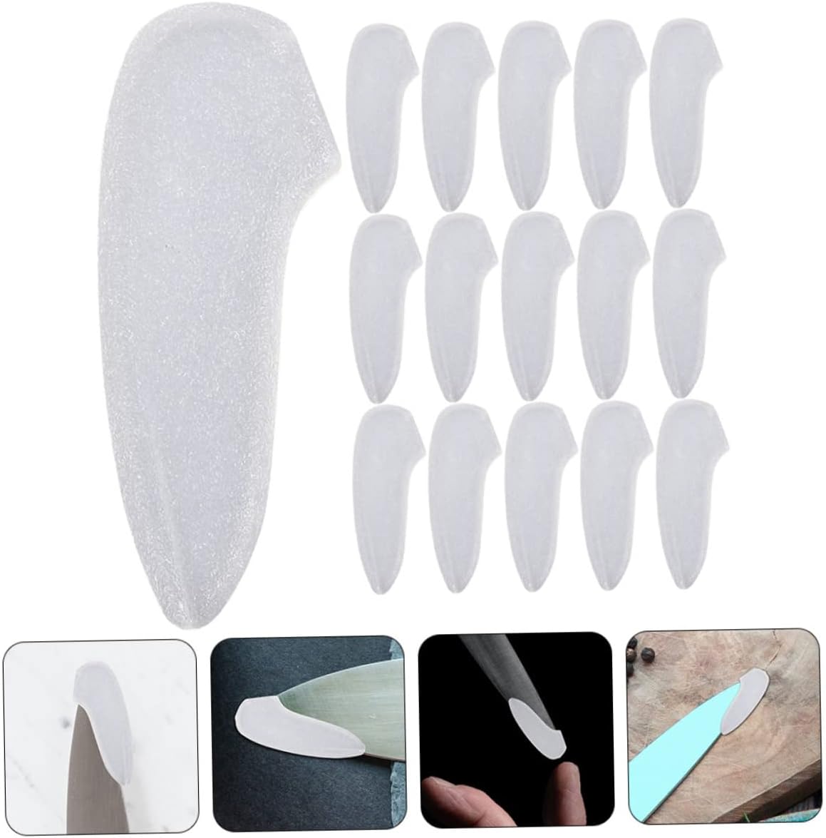 25-Piece Knives Tip Protectors CRILSTYLEO Plastic White Kitchen Savings