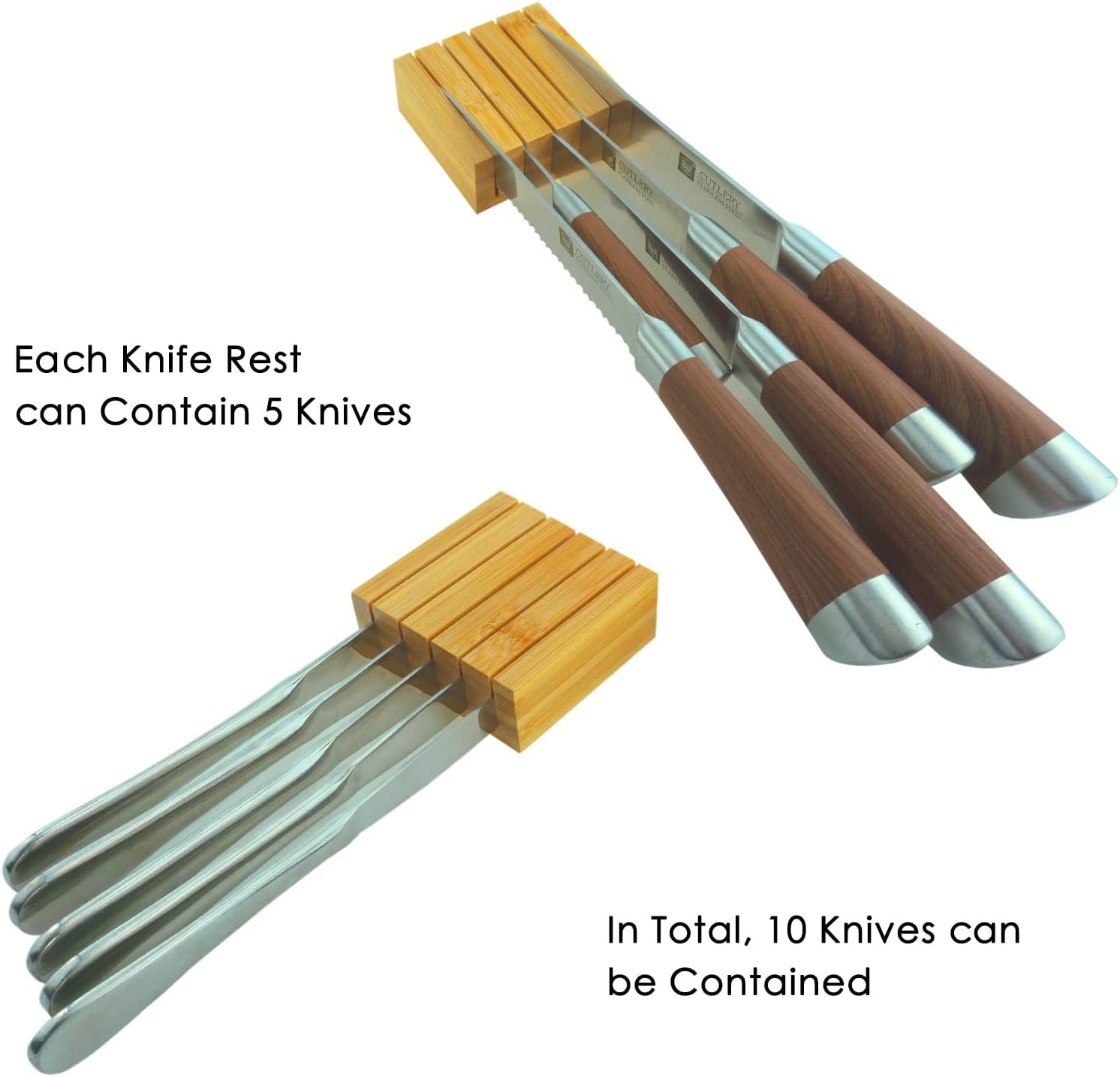 Vcoordsen Kitchen Knife Block Organizer