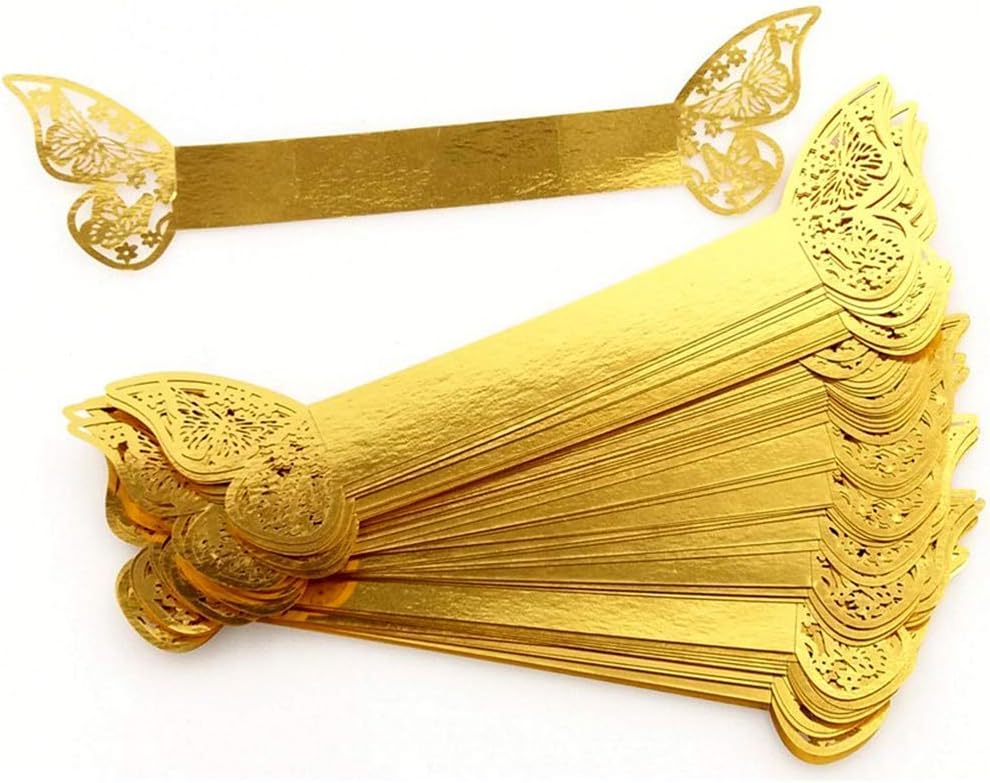 Lavandi Elegant 3D Butterfly Napkin Ring Set