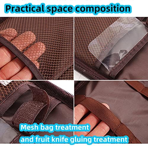 Jaugufiy Chef Knife Bag Portable Waterproof Cutlery Organizer Green