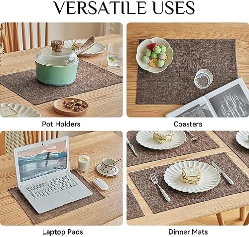 Bespoke Faux Linen Placemats for Durable Dining