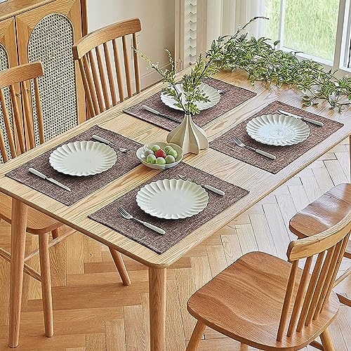 Bespoke Faux Linen Placemats for Durable Dining