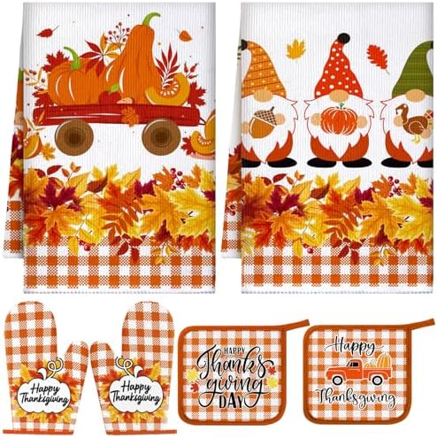 Leinuosen 6-Piece Fall Gnome Kitchen Set