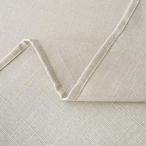 NLMUVW Linen Table Cover 54x78 Inch Rustic Water Resistant