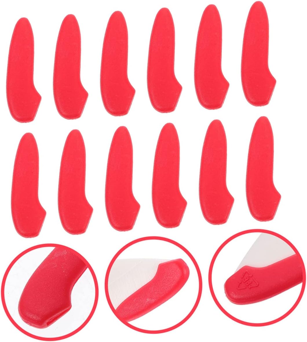 Zerodeko 30pcs Plastic Red Knife Tip Covers