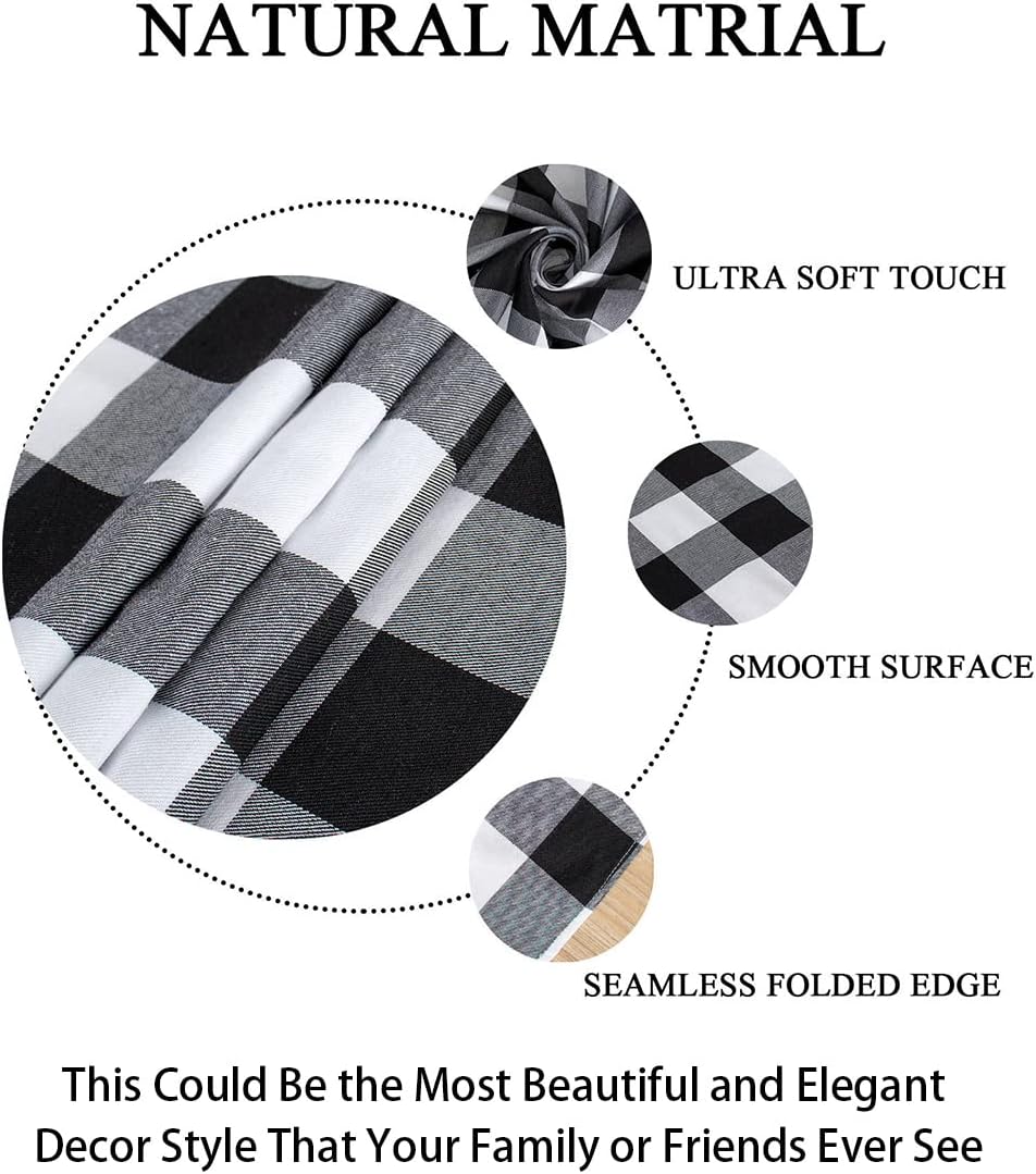 Stylish_csv Buffalo Plaid Tablecloth for 54x54-Inch Tables