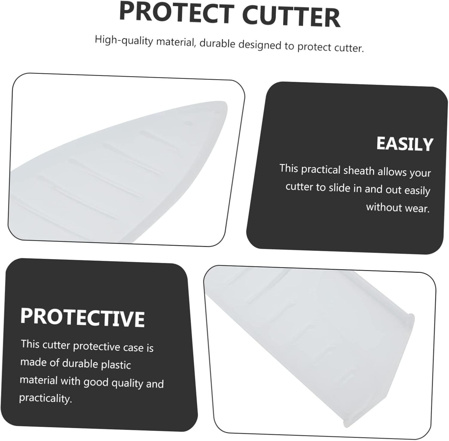 LABRIMP 6-Piece Sturdy Plastic Knivesurface Protector Set for Chef knives
