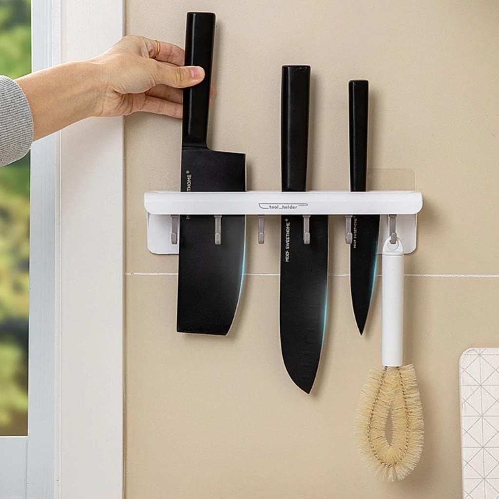 Sure-Keeper Multi-Functional Wall-Mounted Knife Holder Gray