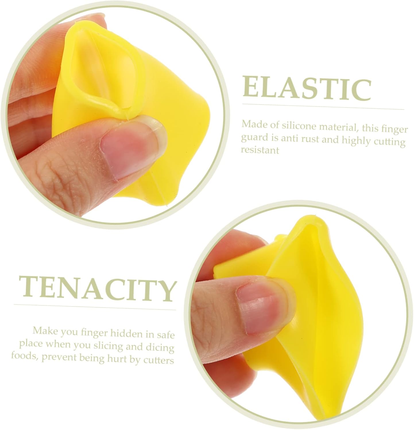 Chefs Choice - Smooth silicone finger guards for cutting chopping and dicing food