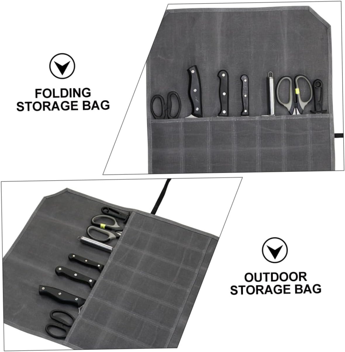 CIYODO Slim Durable Chefs Knife Storage Pouch for Folding Kitchen Pouches
