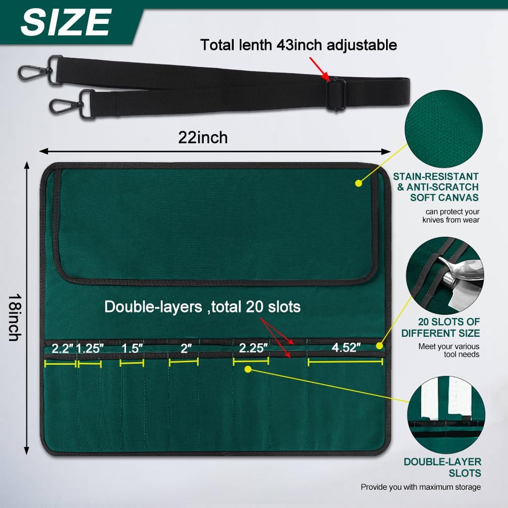 20 Slot Kitchen Knife Case