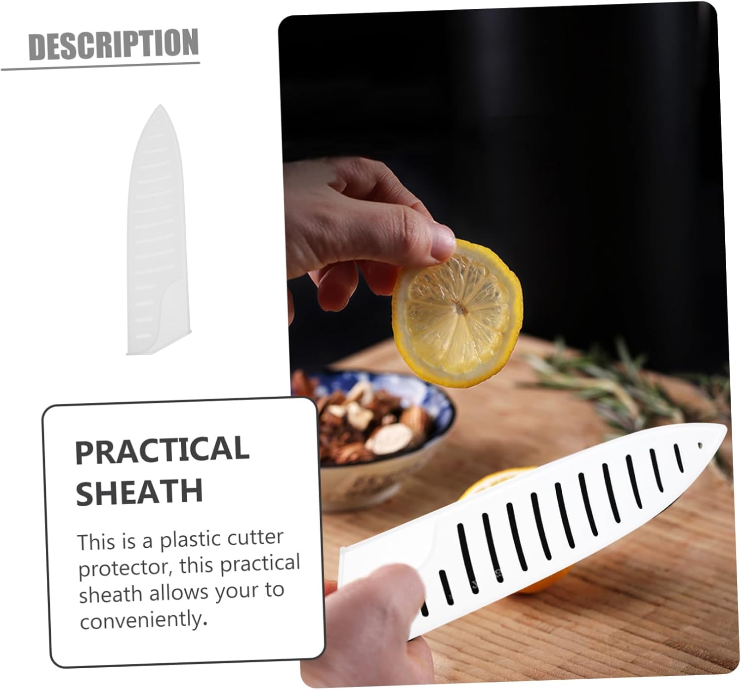 OSALADI 6-Piece Chefs Knife Scabbard