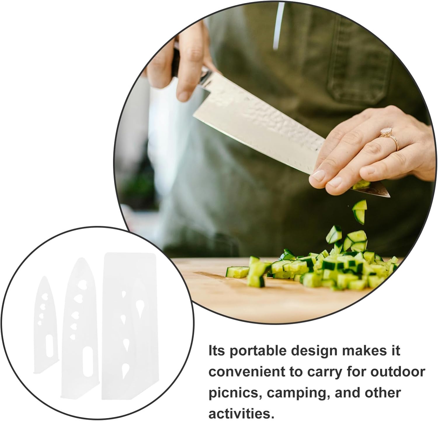 Unomor 3-Piece Protective Knife Sleeve - Durable Disaster-Ready
