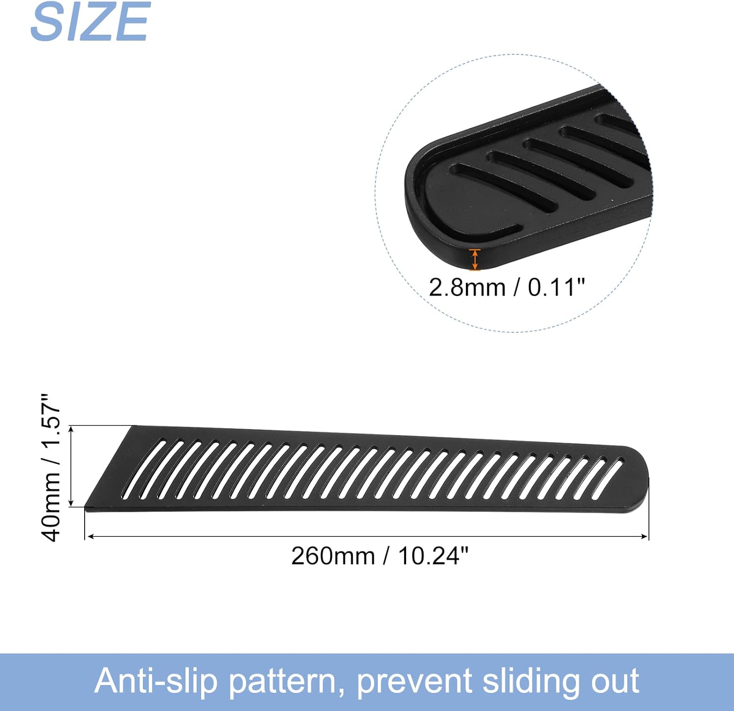 uxcell 4Pcs Black Knife Edge Guards for 95 Kitchen Knives