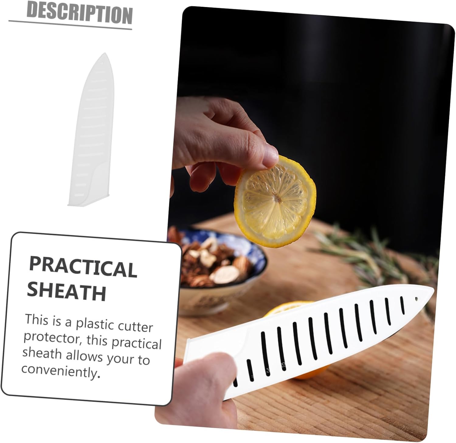 LABRIMP 6-Piece Sturdy Plastic Knivesurface Protector Set for Chef knives