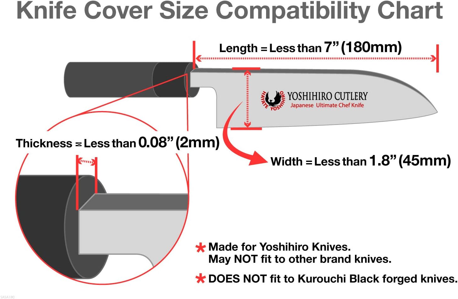 Premium Saya Cover for Santoku Knives with Natural Magnolia Wood Protection