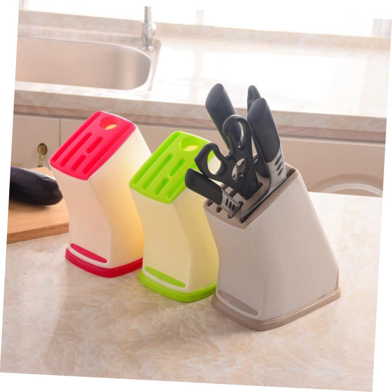 Ficus Tree Style Knife Holder with Non-slip Base