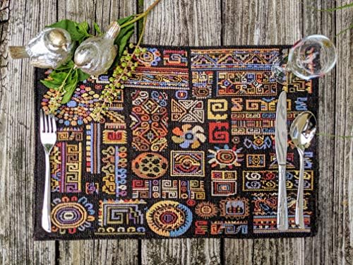 DaDa Bedding Bohemian Ethnic Placemats Set of 4