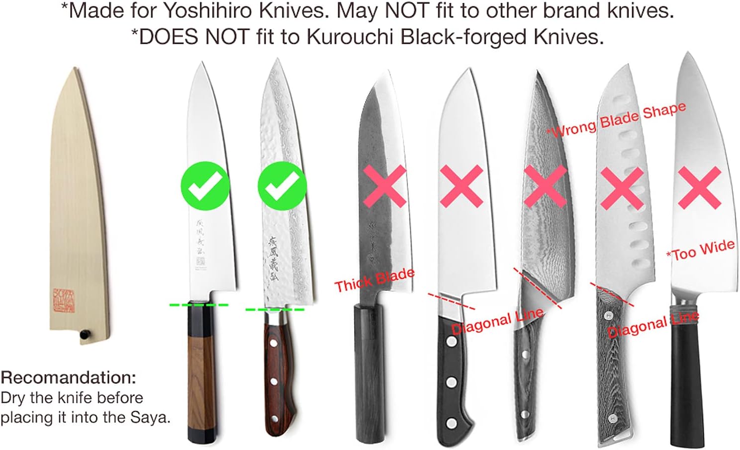 grade Gyuto knife cover
