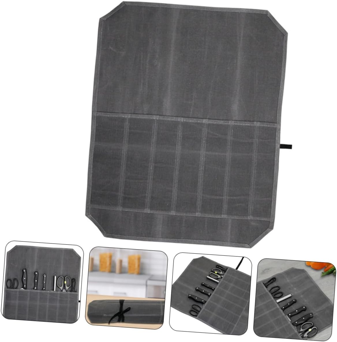 Hemoton Folding Storage Bag Canvas Travel Knife Holder