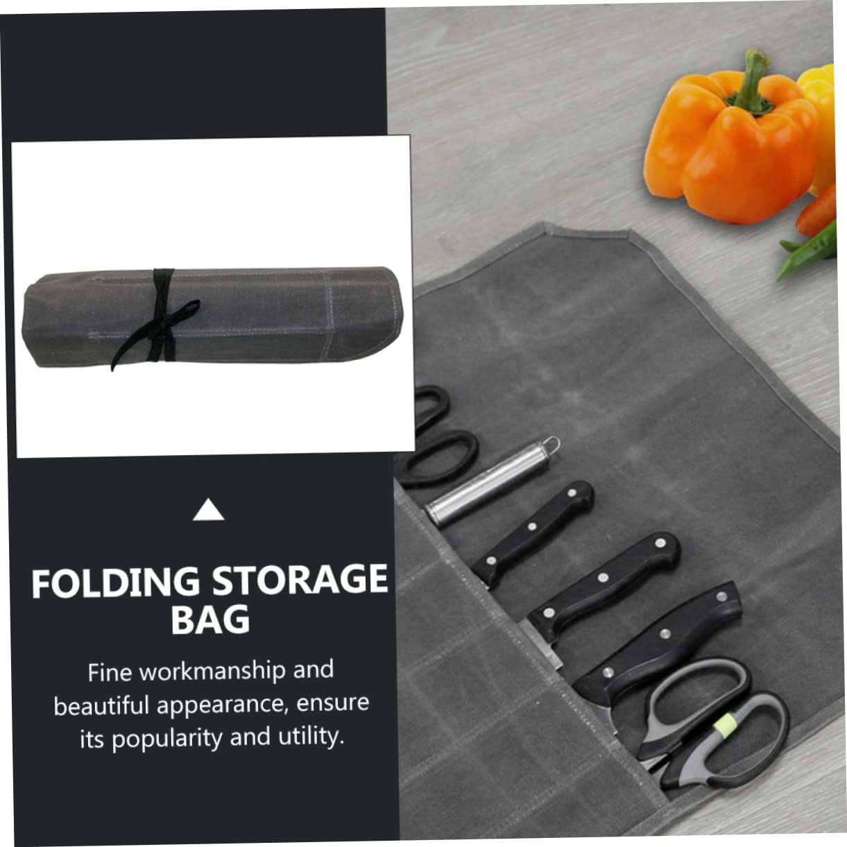 CIYODO Slim Durable Chefs Knife Storage Pouch for Folding Kitchen Pouches