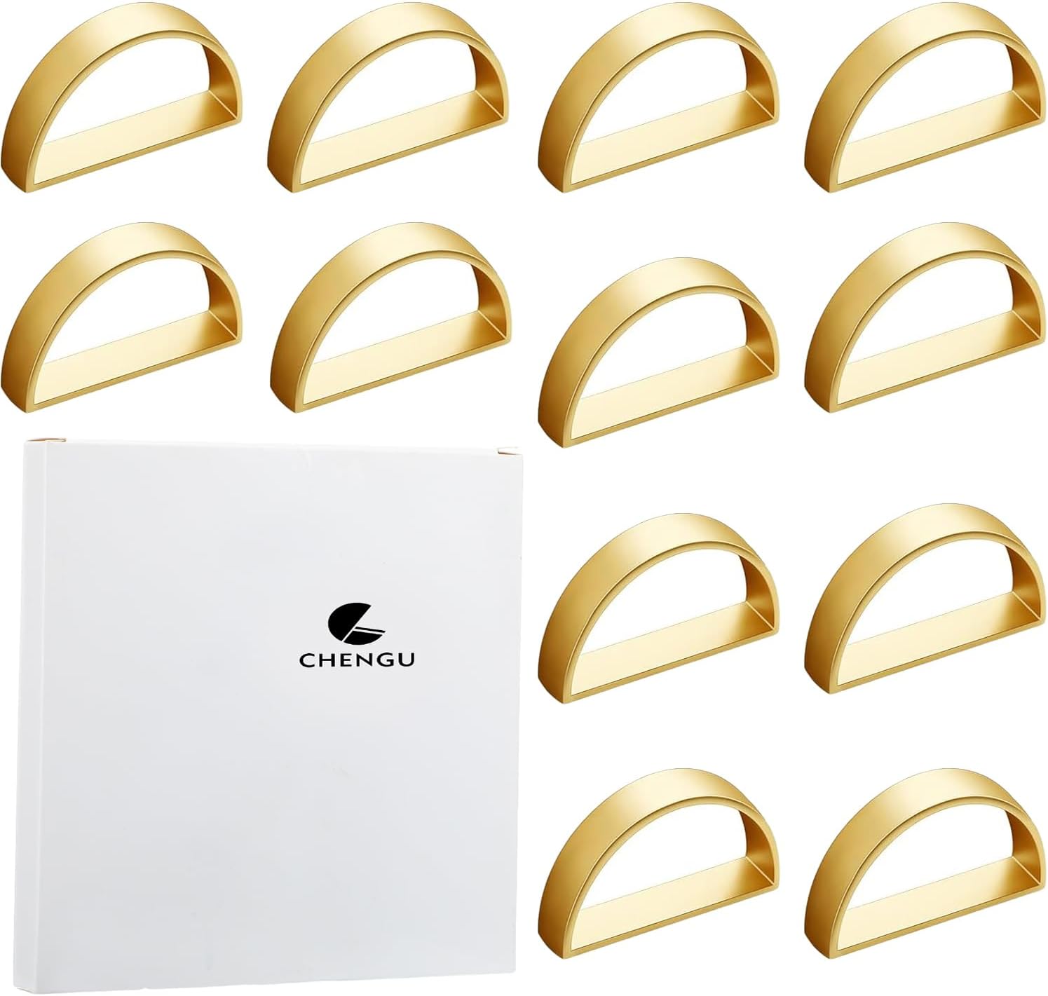 Stainless Steel Gold Napkin Rings 40 Pieces Buckle for Dinner Parties
