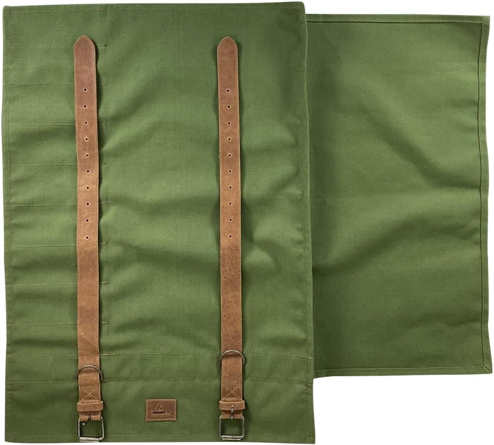 Stylish Knives Holder with 10 Pockets and Adjustable Shoulder Strap