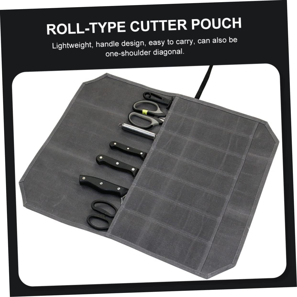 Large Capacity Canvas Storage Bag for Chef Knives