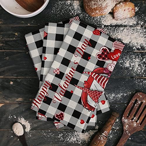 Vivid Plaid Gnomes Kitchen Towels for Modern Living Spaces