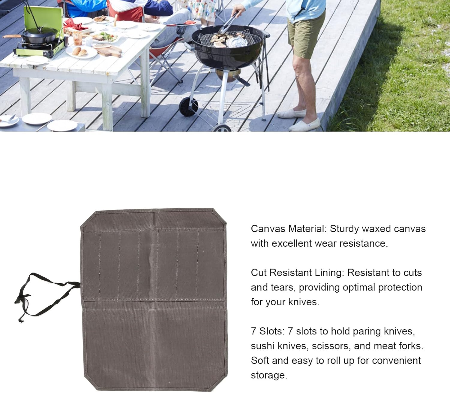 Durable Canvas Knives Organizer