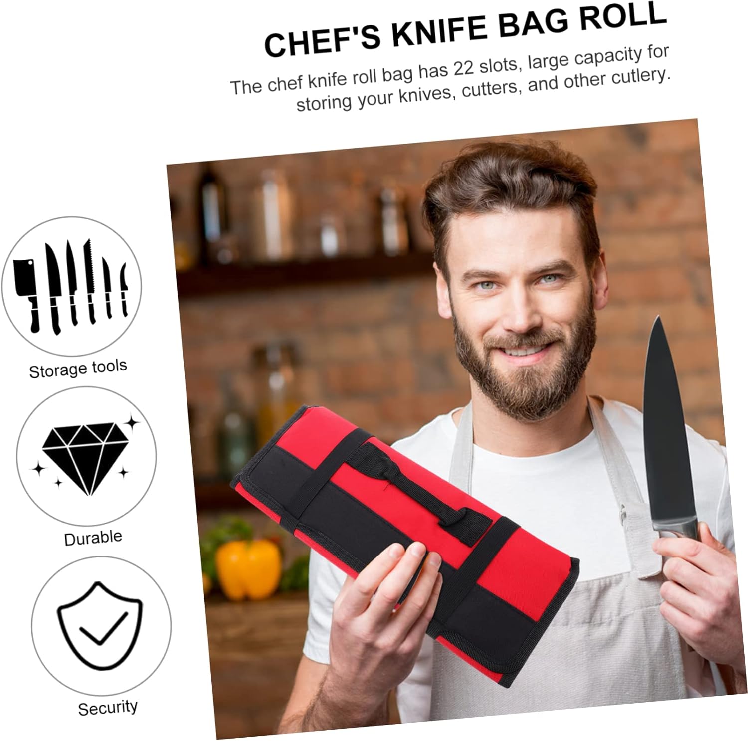 Unomor 22-Slot Knife Bag